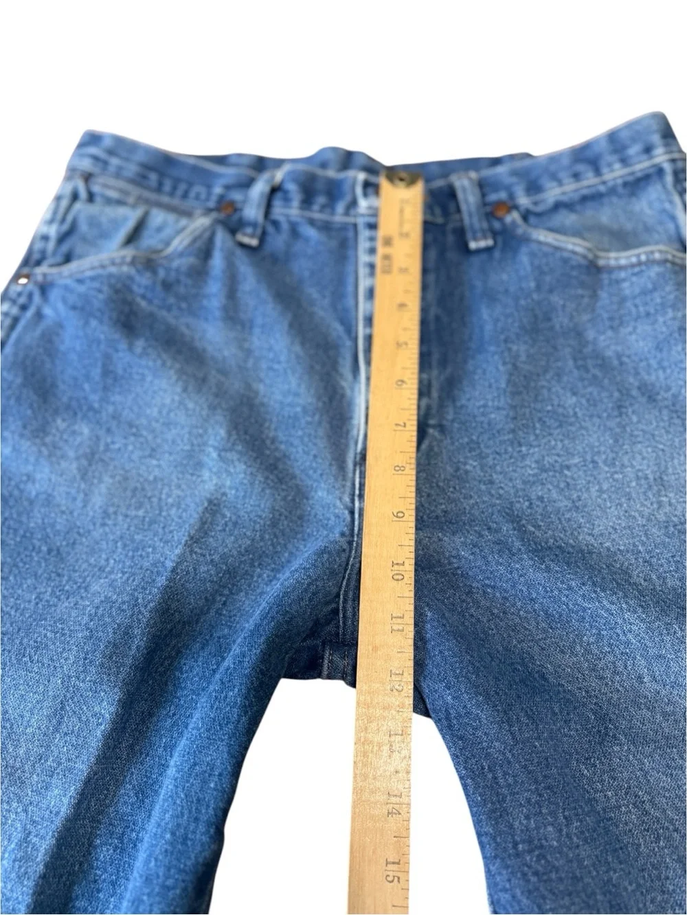 Wrangler 936PWD Cowboy Cut Slim Fit Jeans 34x29 Medium Wash 100% Cotton EUC
